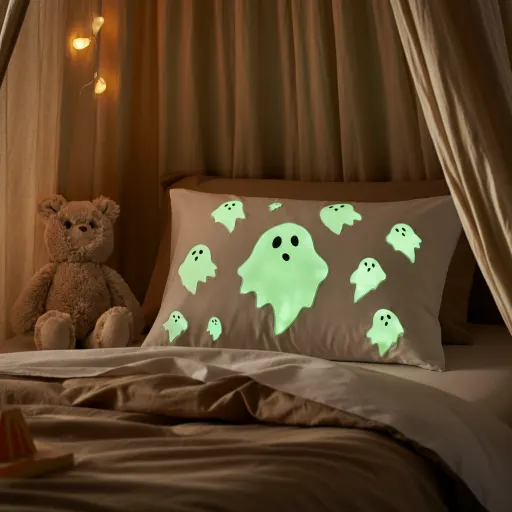 Glow-in-the-Dark Ghost Pillow
