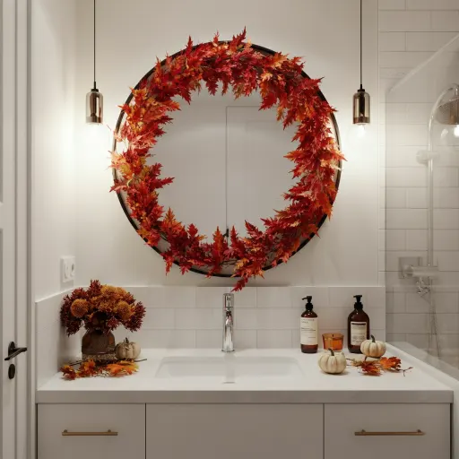 Minimalist Sink with Autumn Accents