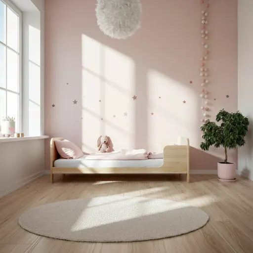 Minimalist Pink Bedroom Setup