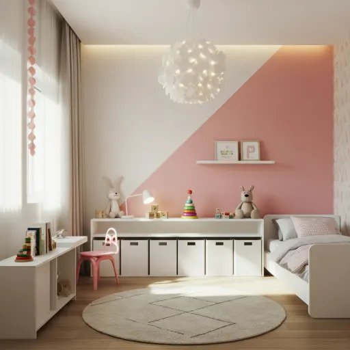 Modern Pink Accent Walls
