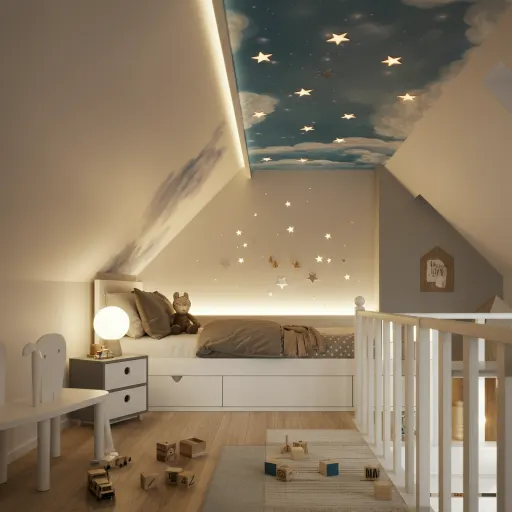 Sloped Ceiling Murals