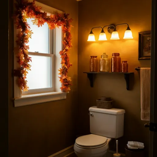 Vintage Autumn Bathroom Decor Inspiration