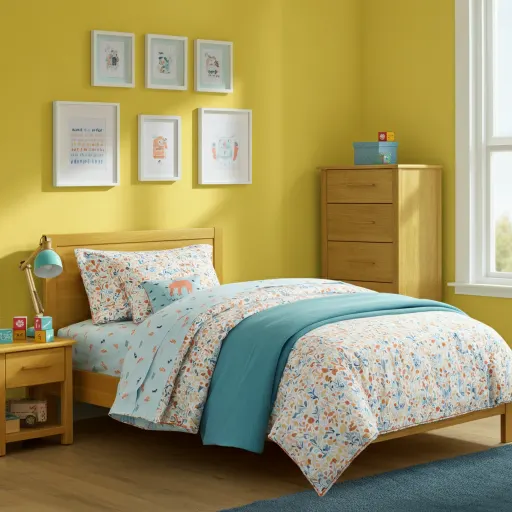 Yellow Walls, Colorful Bedding