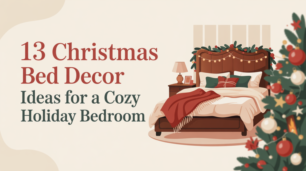 Christmas Bed Decor Ideas for a Cozy Holiday Bedroom