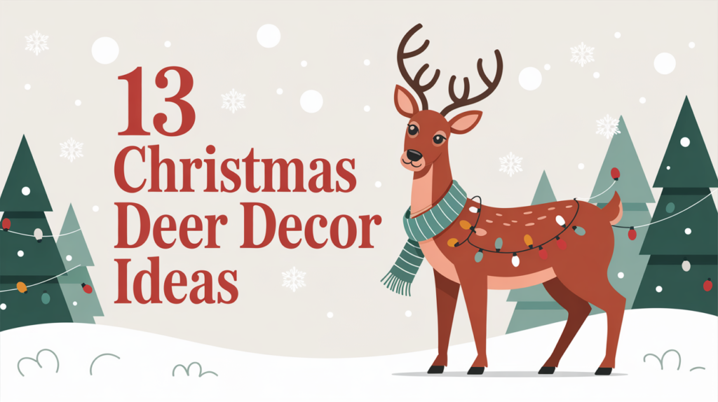 13 Christmas Deer Decor Ideas
