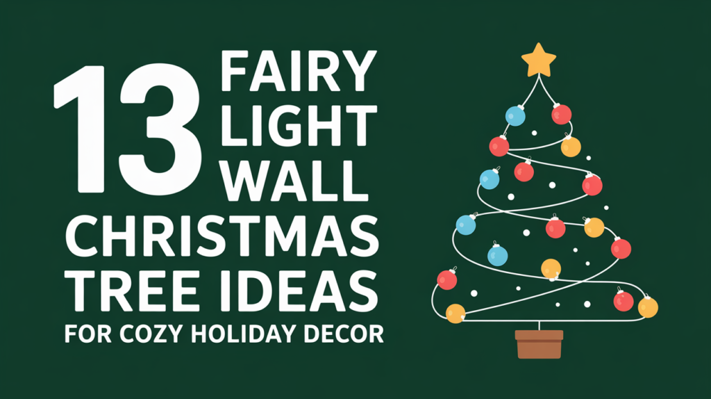 Fairy Light Wall Christmas Tree Ideas