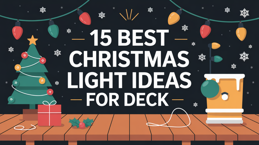 15 Best Christmas Light Ideas for Deck