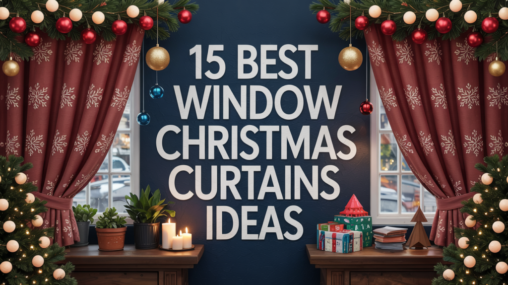 15 Best Window Christmas Curtains Ideas – Stunning Holiday Style 15 Best Window Christmas Curtains Ideas