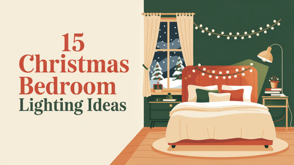 15 Christmas Bedroom Lighting Ideas
