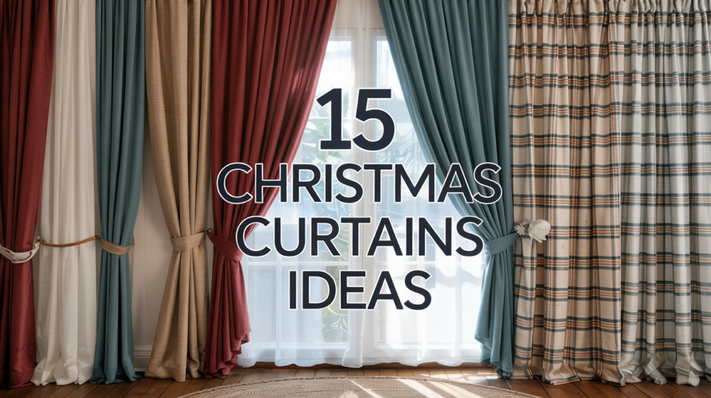 15 Christmas Curtains Ideas – Transform Your Holiday Home Fast 15 Christmas Curtains Ideas
