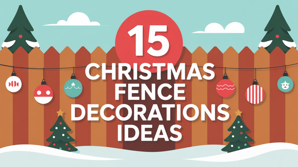 15 Christmas Fence Decorations Ideas
