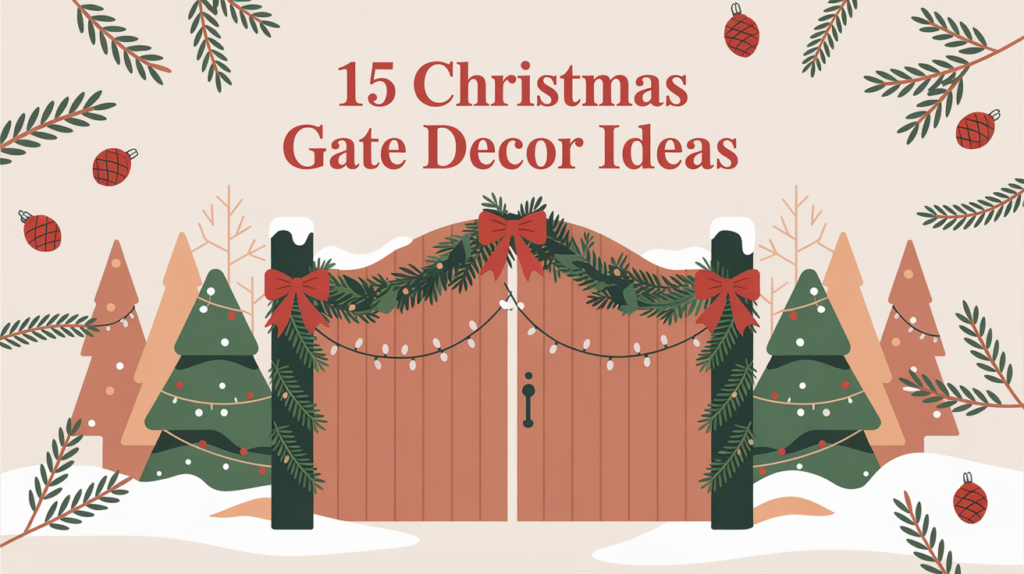 15 Christmas Gate Decor Ideas