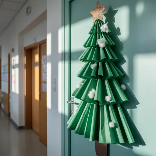 3D Layered Christmas Tree Door