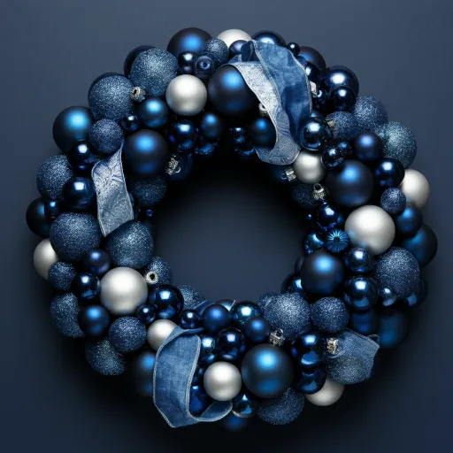 Blue Christmas Wreath