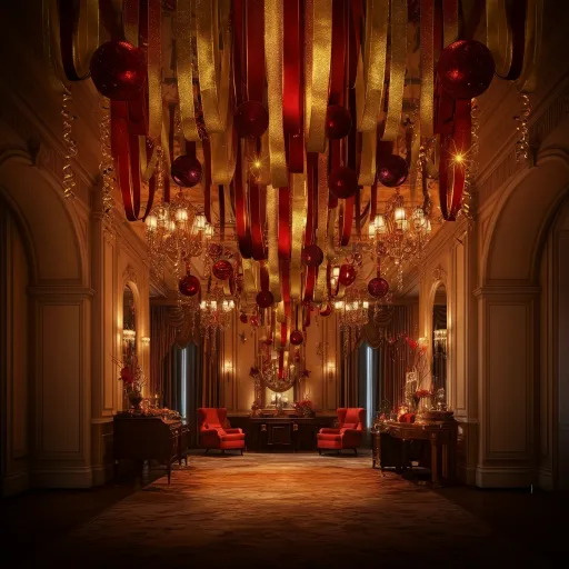 Add Bold Gold and Red Accents