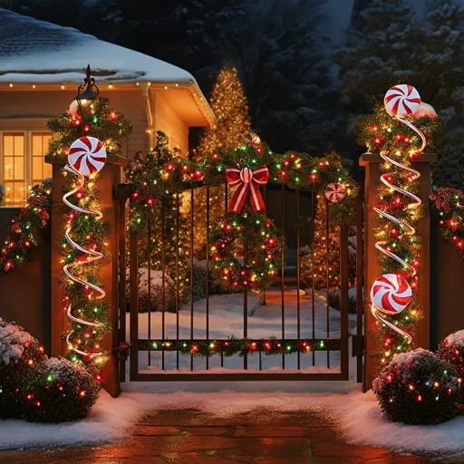 Candy Cane Pole Wraps