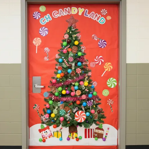 Candy Land Christmas Tree Door