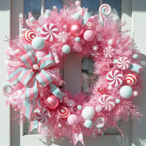 Candy Land Peppermint Wreath