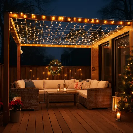 Create a Canopy of Lights Over the Deck