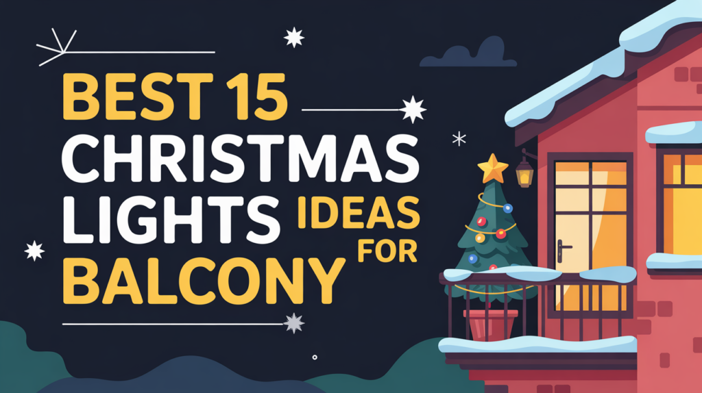 Christmas Lights Ideas for Balcony
