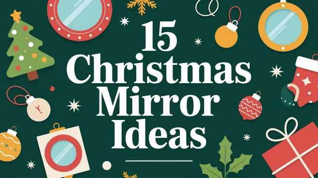 15 Christmas Mirror Ideas to Brighten Your Home This Holiday Season Christmas Mirror Ideas