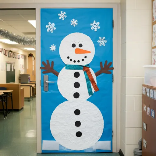 Classic Giant Snowman Door
