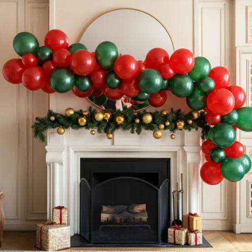 Classic Red & Green Balloon Garland