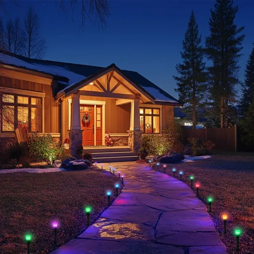 A Colorful Christmas Path