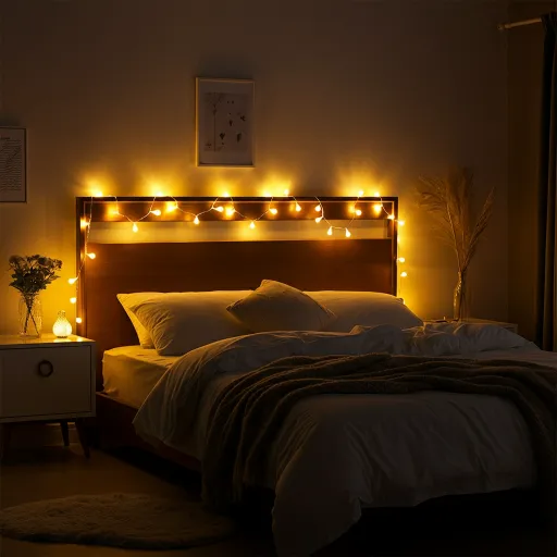Cosy Christmas Lights In The Bedroom Ideas