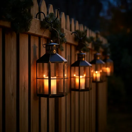 Cozy Lantern Fence Styling