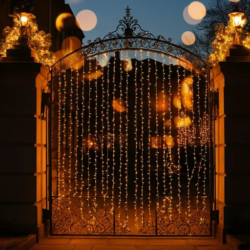 Curtain-Style Fairy Light Gate