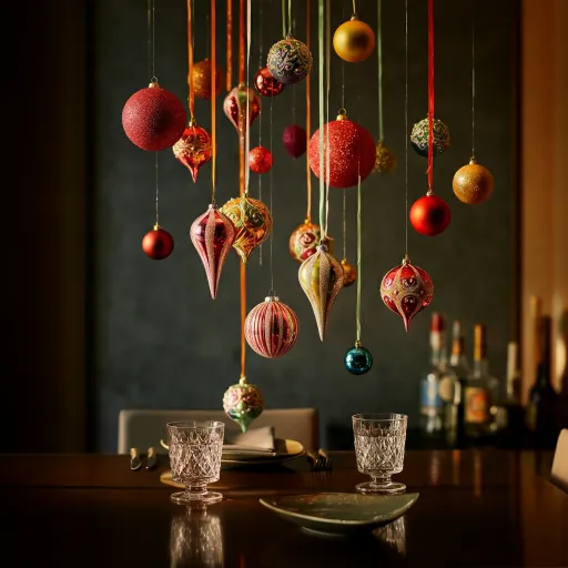 DIY Hanging Ornaments Above the Table