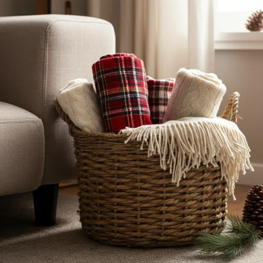 Decorative Basket for Blankets
