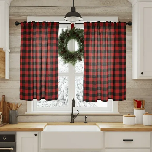 Farmhouse Buffalo Check Curtains