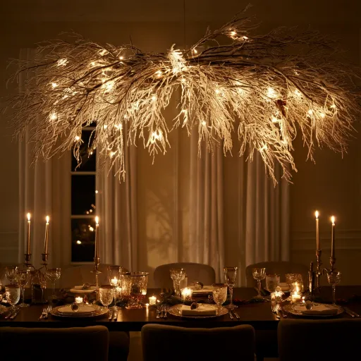 Frosted Branches Over Your Dining Table