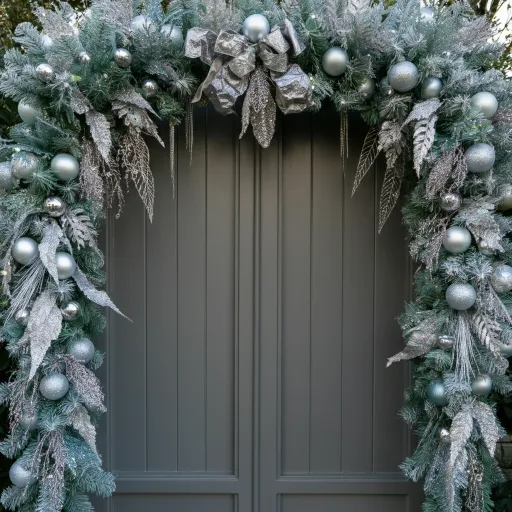 Frosted Garland With Silver Accents