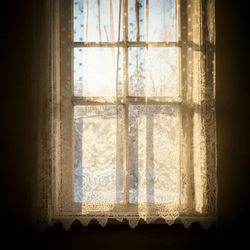 Frosted Lace Snowflake Curtains