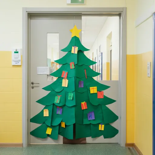 Giant Paper Christmas Tree Door