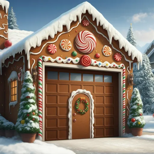 Gingerbread House Garage Door