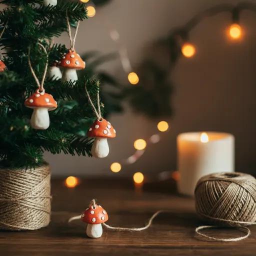 Handmade Clay Mushrooms with Rustic Flair