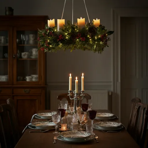 Craft a Hanging Wreath Over the Dining Table