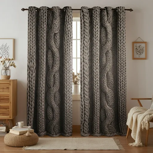 Knit or Sweater-Style Curtains