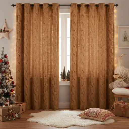 Knitted or Cable Knit Curtains