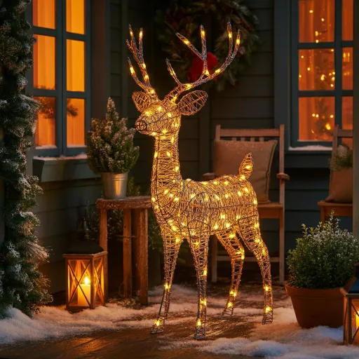 Light-Up Reindeer for the Porch