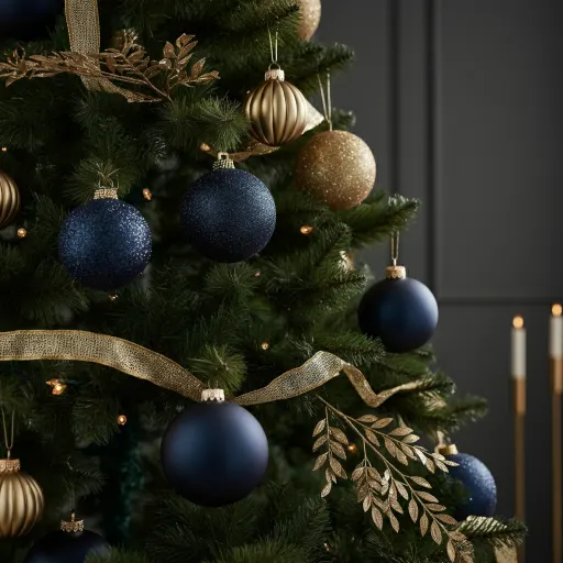 Midnight Blue and Gold Glam