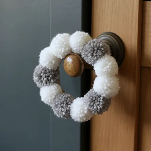 Mini Pom Pom Wreath (Small but Cute)