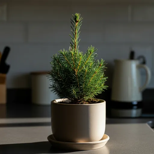 Mini Potted Evergreen Tree