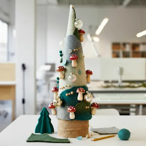 Mixed Material Mushrooms with Whimsy