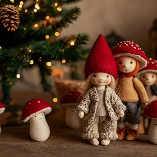 Mushroom Hat Doll With Forest Flair