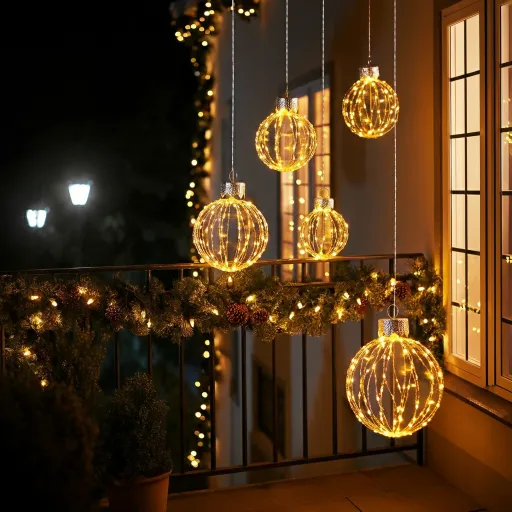 Hang Oversized Lighted Ornaments